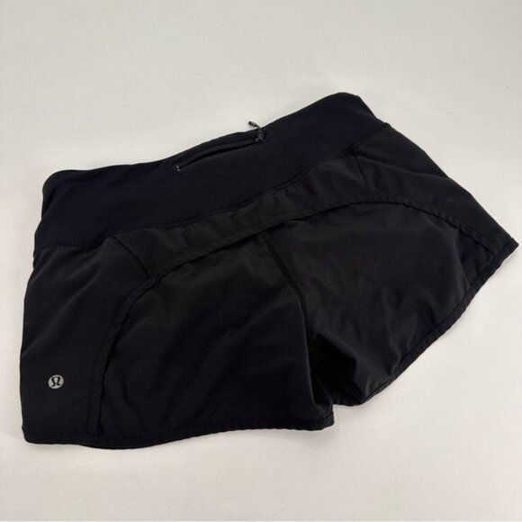 Lululemon Black Groovy Run Shorts Size 6 - Picture 5 of 6